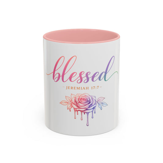 Blessed Coffee Mug | Jeremiah 17:7 Bible Verse Christian Gift | 11oz & 15oz