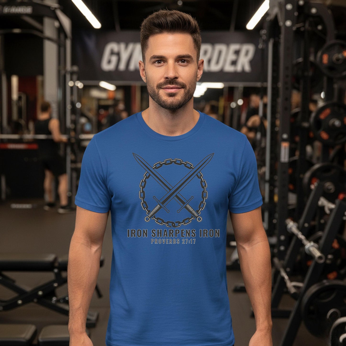 Iron Sharpening Swords T-Shirt | Proverbs 27:17 Christian Tee