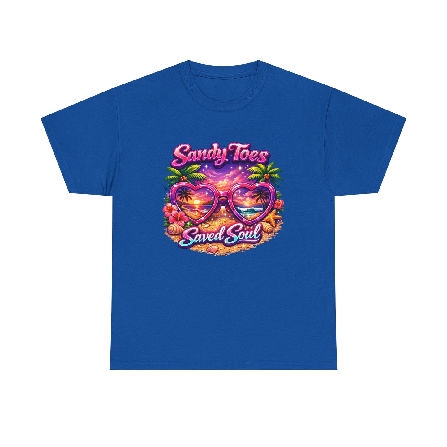 Sandy Toes Saved Soul T-Shirt | Christian Beach Faith Tee