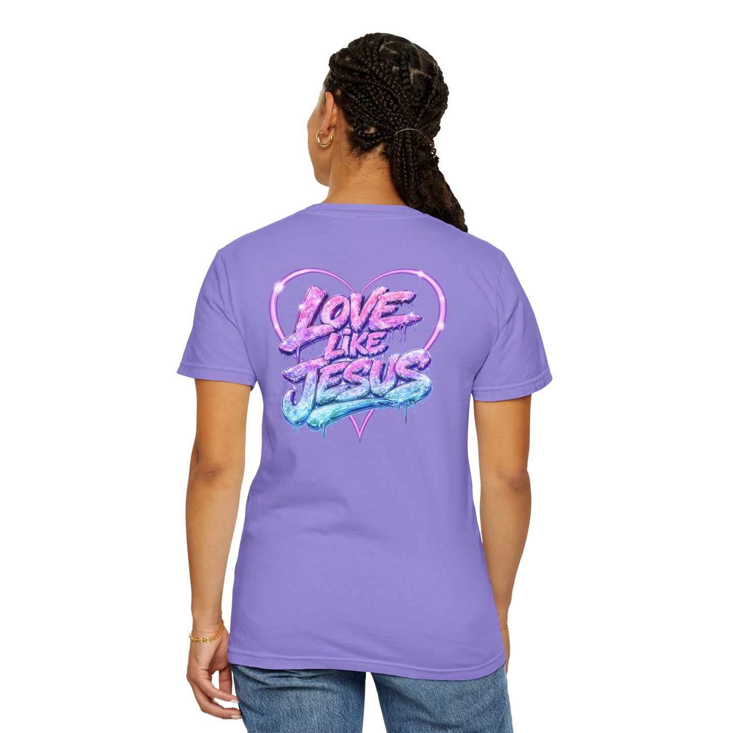 Love Like Jesus T-Shirt — Watercolor Rose Christian Graphic Tee