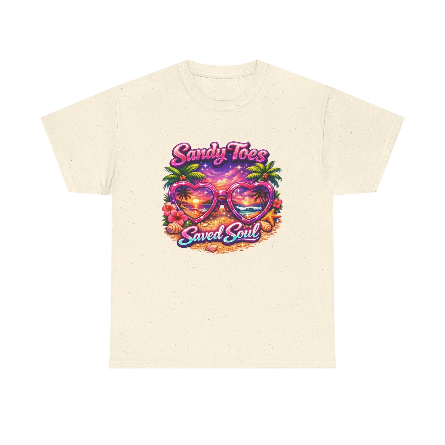 Sandy Toes Saved Soul T-Shirt | Christian Beach Faith Tee