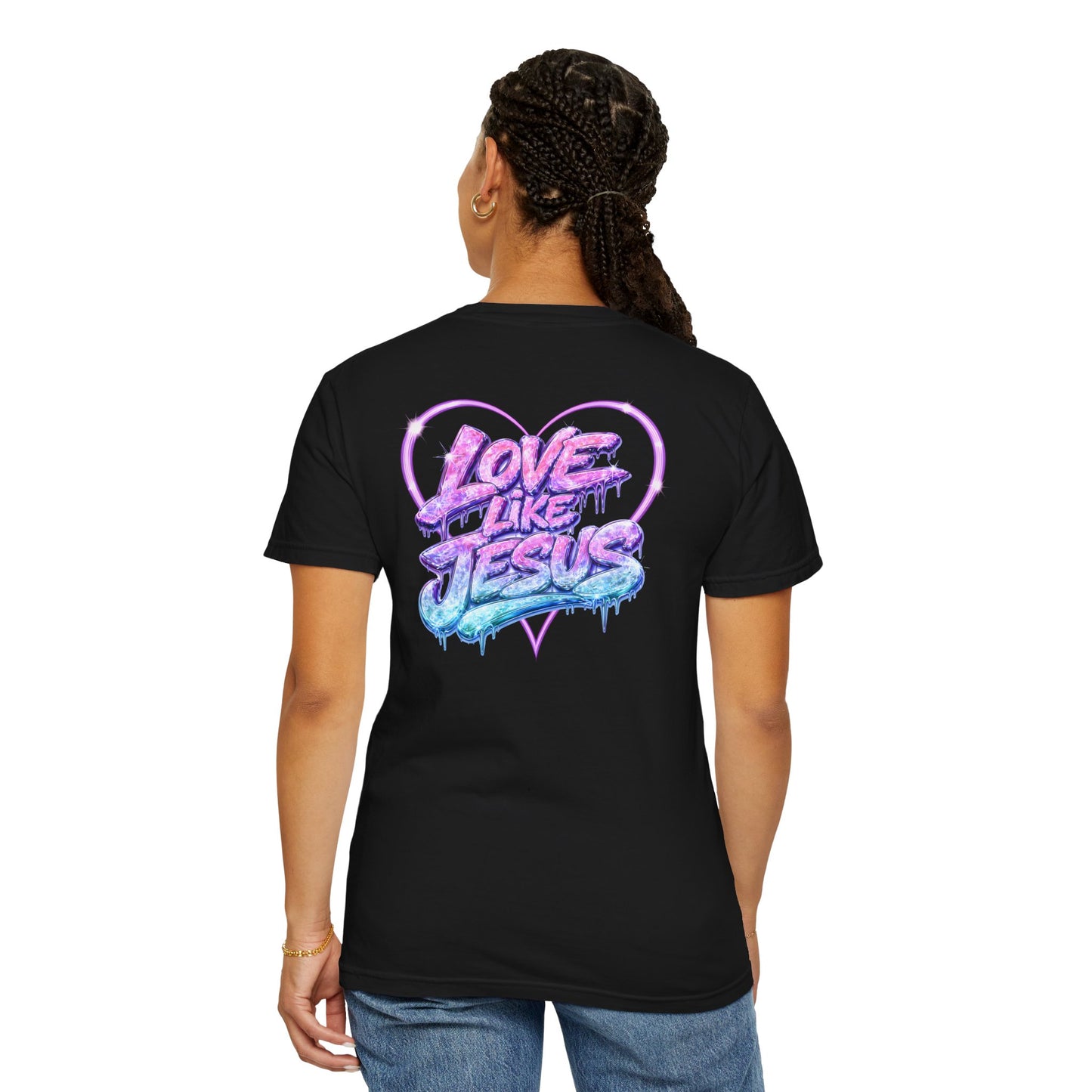 Love Like Jesus T-Shirt — Watercolor Rose Christian Graphic Tee