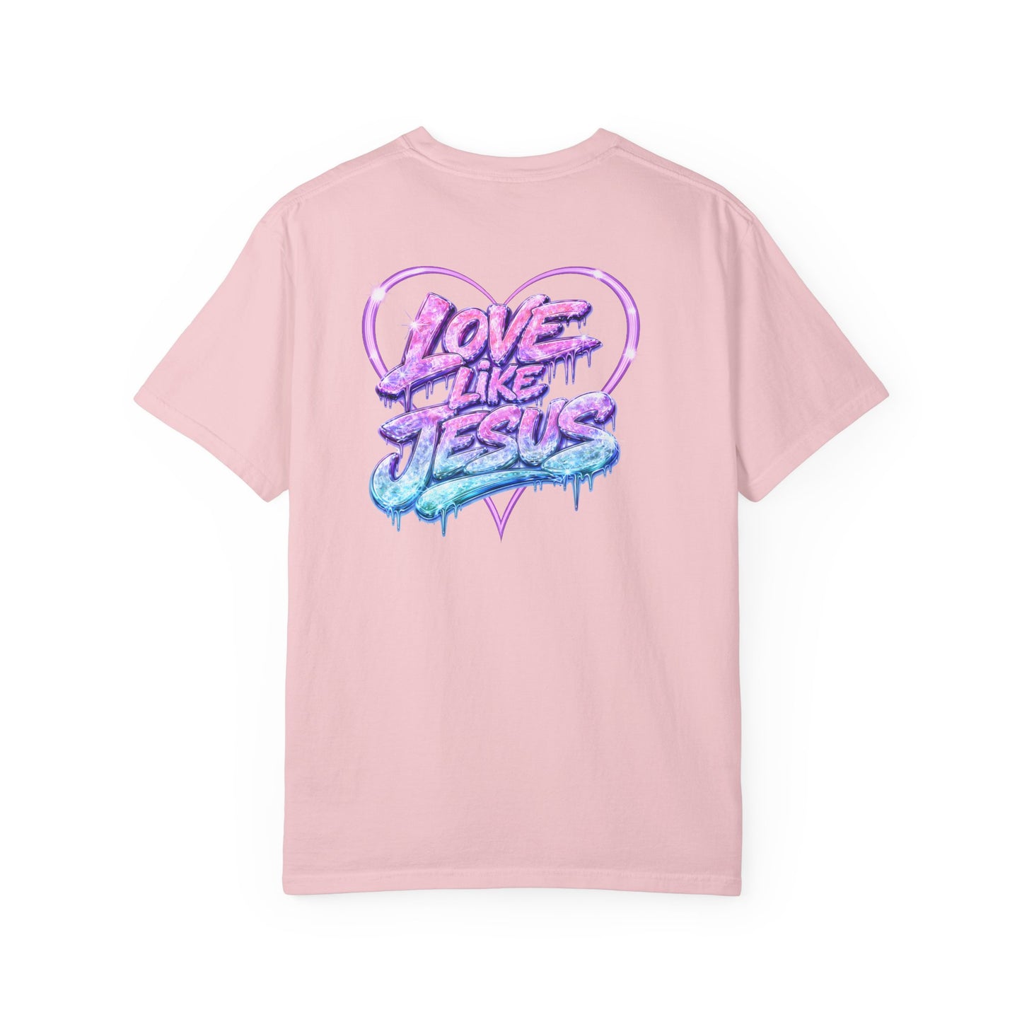 Love Like Jesus T-Shirt — Watercolor Rose Christian Graphic Tee