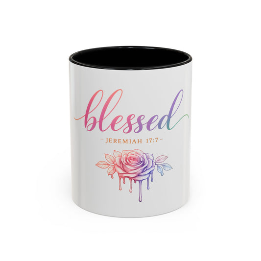 Blessed Coffee Mug | Jeremiah 17:7 Bible Verse Christian Gift | 11oz & 15oz