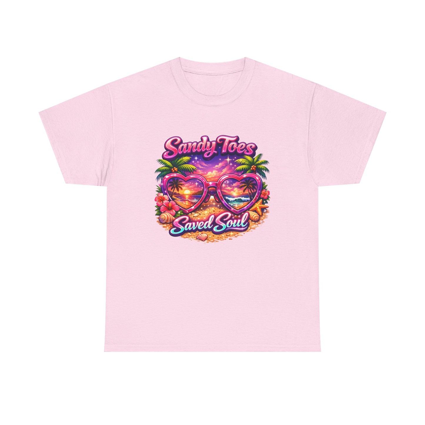 Sandy Toes Saved Soul T-Shirt | Christian Beach Faith Tee