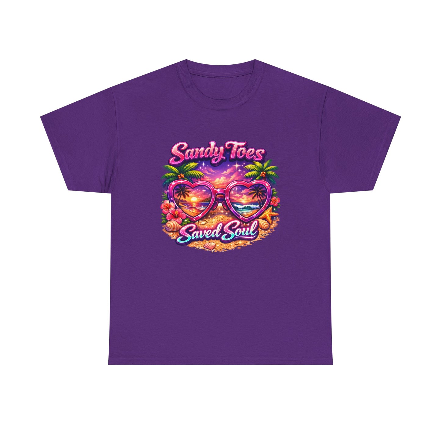 Sandy Toes Saved Soul T-Shirt | Christian Beach Faith Tee