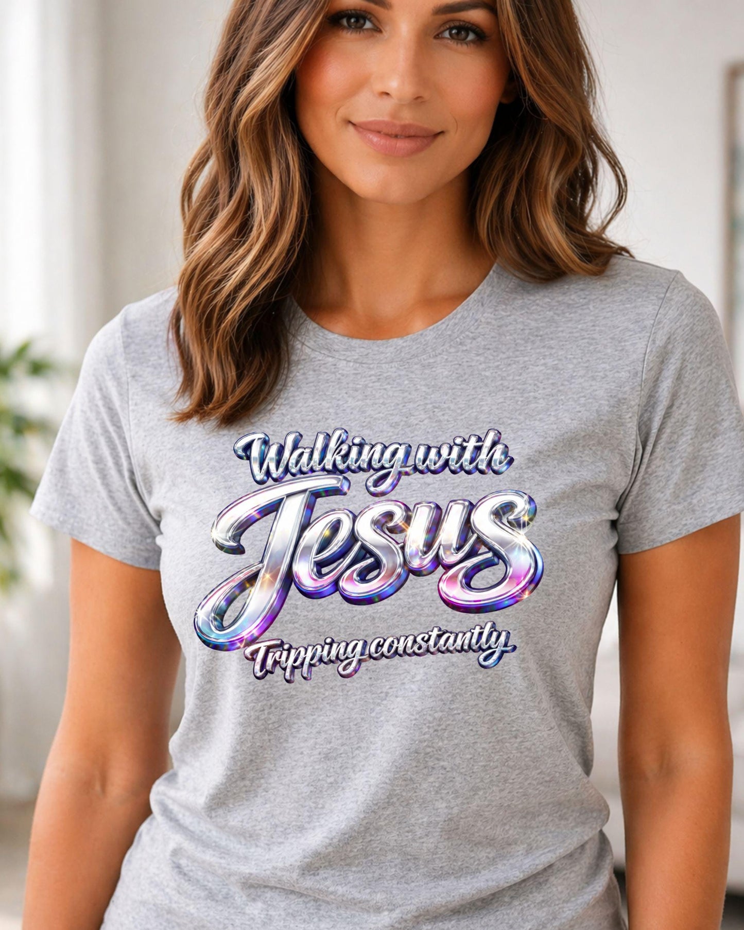 With You With Jesus T-Shirt | Cross Graphic Tee, Faith Typography