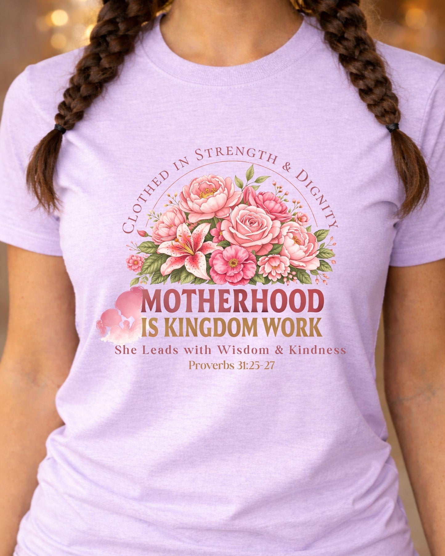 Motherhood Is Kingdom Work T-Shirt Floral Proverbs 31 Inspirational  | Mothers Day Gift | Mom gift | Mom tShirt | Mothers day Shirt Faith