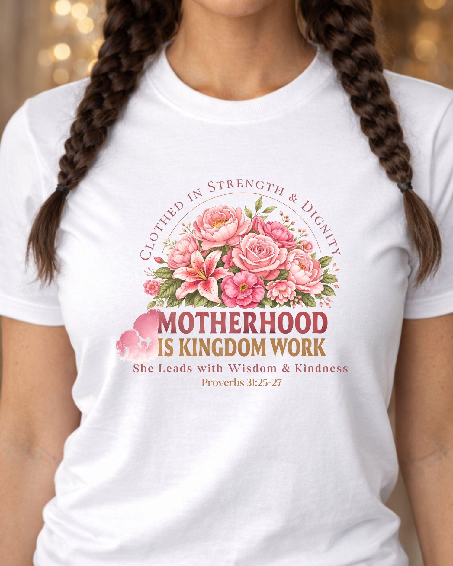Motherhood Is Kingdom Work T-Shirt Floral Proverbs 31 Inspirational  | Mothers Day Gift | Mom gift | Mom tShirt | Mothers day Shirt Faith