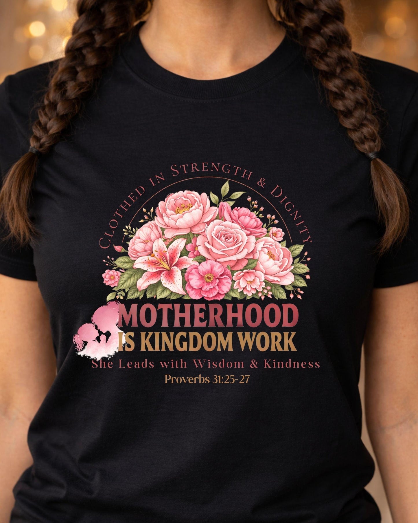 Motherhood Is Kingdom Work T-Shirt Floral Proverbs 31 Inspirational  | Mothers Day Gift | Mom gift | Mom tShirt | Mothers day Shirt Faith